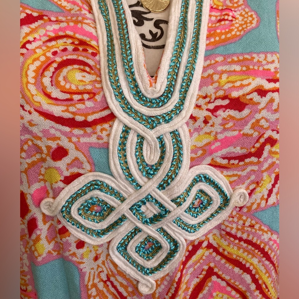 Lilly Pulitzer | Women’s Multi-Colored Fish Print T-Shirt Dress - Picture 3 of 8